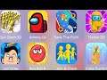 Cuber Sufer,Traitor 3D,Join & Clash 3D,Red Ball 4,Just Draw,Save The Fish,Among Us,Gun Clash 3D