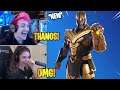 Streamers React to the *NEW* "THANOS" Skin | Fortnite Highlights & Funny Moments