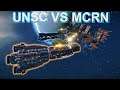 UNSC -Paris Class Frigate VS MCRN | Donnager ( Space Engineers Epic Battle EP23 )