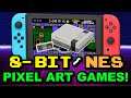 8-Bit NES Pixel Art Games for Nintendo Switch: Ravva and the Cyclops Curse Sun Wukong VS Robot +MORE