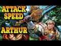ATTACK SPEED KING ARTHUR! LITERALLY THE DUMBEST THING EVER! - Masters Ranked Duel - SMITE