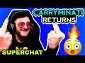 Carryminati Returns 👻 8000 Rs Superchat while live streaming on carryislive 🔥 Hurricane yt