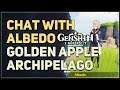 Chat with Albedo at Golden Apple Archipelago Genshin Impact