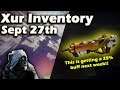 Destiny 2: Where is Xur - Sept 27th - Location, Inventory & Perks