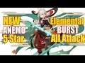 Kiryu Kazuha Elemental Burst and All Attack | Genshin Impact