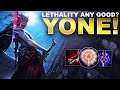 LETHALITY BUILD ON YONE? NEW CHAMPION GAMEPLAY! | League of Legends