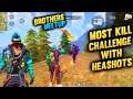 Most Kill Challenge With Headshots- Brothers Meeting Match Duo Gameplay Free Fire🙂