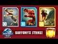 NEW LEVEL 30 BARYONYX EPIC STRIKE EVENT (JURASSIC WORLD ALIVE)