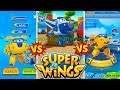 Super Wings : Jett Run - 3 Players #21 Paul vs Donnie - Tokyo & Wyoming & Rocky MT.