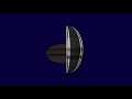 4D Cube Moving Through Non-Euclidean Space