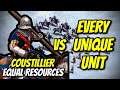 ELITE COUSTILLIER vs EVERY UNIQUE UNIT (Equal Resources) | AoE II: Definitive Edition