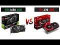 GTX 1650 vs RX 470 - i5 9400F - Gaming Comparisons