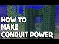 Minecraft #shorts :: How to make CONDUIT POWER in 1.16.3