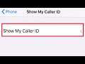 Show My Caller ID Settings in Apple iPhone 6