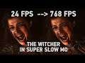 The Witcher Netflix Scenes In Super Slow Motion | 24 fps to 768 fps