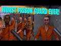THE WORST PRISON GUARD IS BACK LOL! [ PRISON SIMULATOR: FULL GAME ] #2