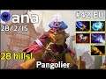 28 kills! ana [OG] plays Pangolier!!! Dota 2 7.22