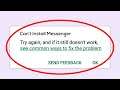 How To Fix Can't Install Messenger Error On Google Play Store Android & Ios Mobile