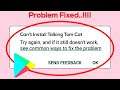 How To Fix Can't Install Talking Tom Cat Error On Google Play Store Android & Ios Mobile