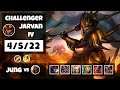 Jarvan IV Jungle S11 11.18 Challenger Replay (4/5/22) - KOREAN