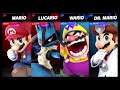 Super Smash Bros Ultimate Amiibo Fights  – Request #19250 Mario & Lucario vs Wario & Dr Mario