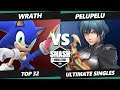SWT NA Southeast Online Top 32 - Wrath (Sonic) Vs. Pelupelu (Byleth) SSBU Ultimate Tournament