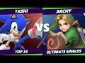 S@X 378 Online Top 24 - Tashi (Sonic) Vs. Archy (Young Link) Smash Ultimate - SSBU