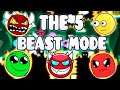 "THE 5 BEAST MODE" !!! - GEOMETRY DASH BETTER AND RANDOM LEVELS