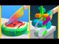 ASMR Slicing : All Levels Gameplay - New Update Android, iOS