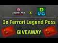 Asphalt 9 GIVEAWAY - Boost up your Ferrari Season with 3x Legend Pass!