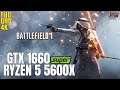 Battlefield 1 | Ryzen 5 5600x + GTX 1660 Super | 1080p, 1440p, 2160p benchmarks!