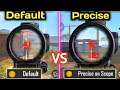 Default VS Precise On Scope | Shocking Result | Free Fire Battlegrounds.