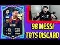DSICARD 98 Lionel MESSI TOTS 🔥 FIFA 22 21 Ultimate Team Pack Opening  Gameplay Pack Animation PS5