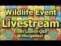 Forge of Empires: Wildlife Event Livestream! Event Launch Q&A + Minigames!