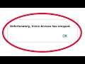 How To Fix Unfortunately Voice Access Has Stopped Error in Android & Ios Mobile Phone