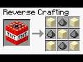 Minecraft REVERSE Crafting That BREAKS Your Brain!