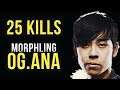 OG.Ana Morphling 25 Kills Silver Edge Build Dota 2 Ranked Gameplay