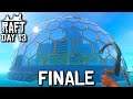 HUGE DOME CITY (Feature Length Finale!) | Raft: Chapter 2 - Day 13 | (Raft 2020 New Update Gameplay)