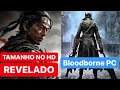 TAMANHO NO HD GHOST OF TSUSHIMA REVELADO !!! / Bloodborne no PC - infos sobre o rumor
