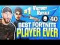 The BEST FORTNITE PLAYER To Ever Play *World Record Kills LIVE Solo*