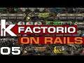 Factorio On Rails | 05 | Unloading Station Circuits and Basic Oil | Factorio Train Base Let's Play