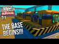 GETTING THE BASE STARTED!! | Scrap Mechanic Survival Gameplay/Let's Play E21