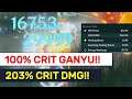100% CRIT RATE GANYU! Amazing 203.2% CRIT DMG Build Testing!  | Genshin Impact