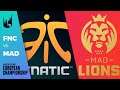 FNC vs MAD - LEC 2020 Summer Split Week 2 Day 1 - Fnatic vs MAD Lions