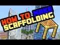 How to Make Scaffolding in Minecraft Survival 2019 (and use it.)