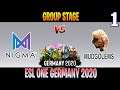 Nigma vs Mudgolems Game 1 | Bo3 | Group Stage ESL ONE Germany 2020 | DOTA 2 LIVE