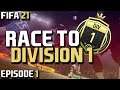 RACE TO DIVISION 1 | FIFA 21 | #1 | LIVE