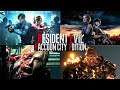 Resident Evil Raccoon City Edition - ALL BOSS BATTLES (Resident Evil 2 &3 Remake in Timeline Order)