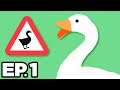 Untitled Goose Game Ep.1 - 🦆 ANNOYING GOOSE, HAVING A PICNIC, GARDEN LEVEL! (Gameplay / Let's Play)