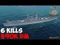 World of WarShips | Yamato | 6 KILLS | 390K Damage - Replay Gameplay 1080p 60 fps